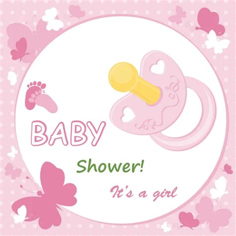 Baby girl arrival card — Stock Vector © sivanova #10240663