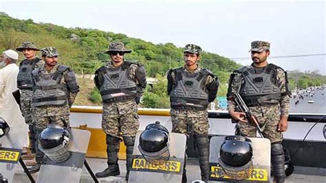 Rangers FC Personnel Deployed In Red Zone Amid PTI Protests Pakistan