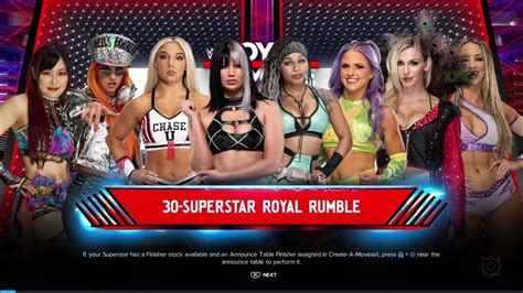 Womens Royal Rumble Match Wwe 2k24 Youtube