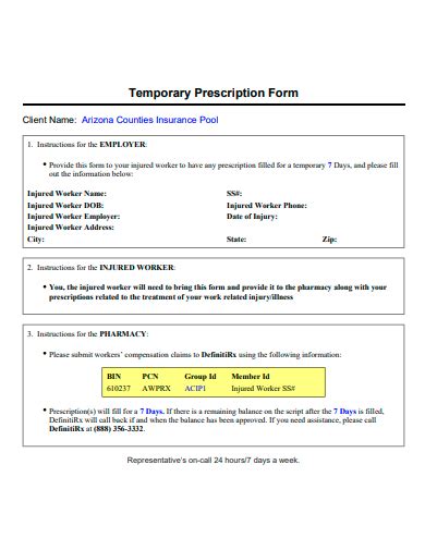 Free 30 Prescription Form Samples In Pdf Ms Word