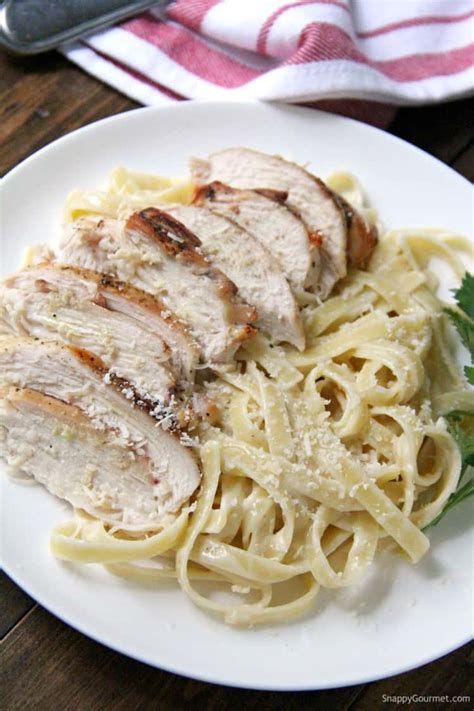 Grilled Chicken Alfredo Pasta Snappy Gourmet