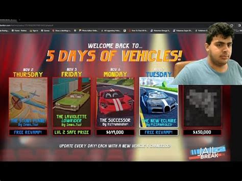 Roblox Jailbreak 5 Days Of Vehicles Tuesday Vehicle Revealed The Revamp