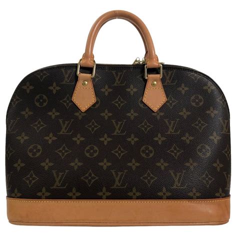 Louis Vuitton Alma Braun Leinwand Ref Joli Closet