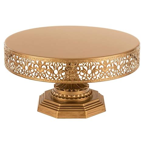 Stunning Gold 12 Wedding Cake Stand Gold Gold Cake Stand Metal Wedding Cake Stands