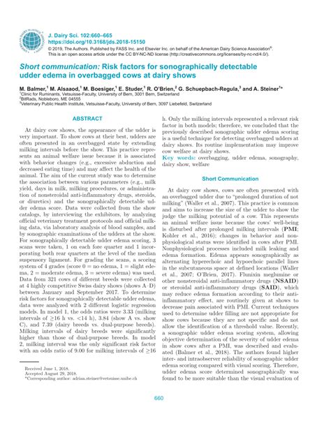 Pdf Short Communication Risk Factors For Sonographically Detectable