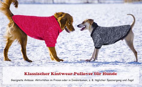 Ranypet St Ck Gro E Hundepullover F R Winterhunde Klassischer