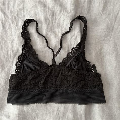 Victorias Secret Black Lace Bralette Size M Depop