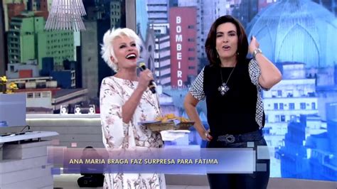 Foto Ana Maria Braga E F Tima Bernardes Trabalham Em Est Dios Bem