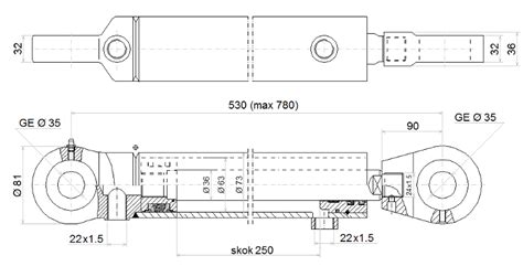 Cylinder Si Ownik Hydrauliczny P Ug Chwytak Krokodyl Dwustronnego