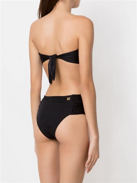 Brigitte Strapless Bikini Set Black Farfetch