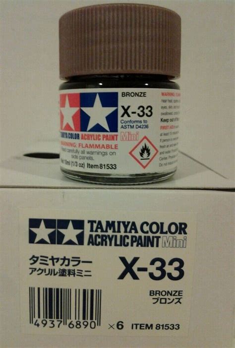 Tamiya Gloss Acrylic Paint Mini 10ml Bronze X33 81533 For Sale Online