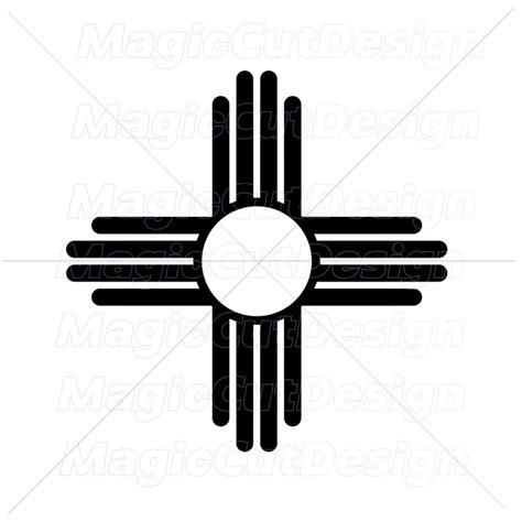 Zia Symbol Svg Mexico Digital Svg Digital Download Southwest Symbol