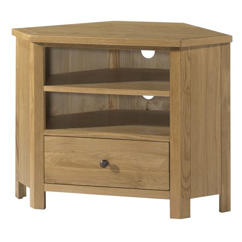 Burford Oak Corner Tv Unit Stag Oak And Pine