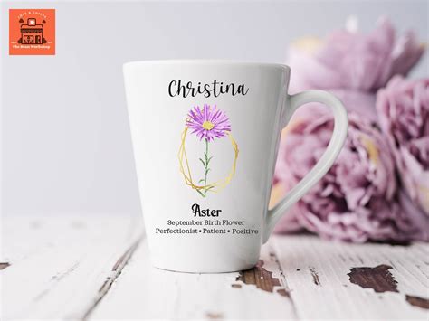 Mugs Home And Living Aster Birth Flower September Birth Month T For