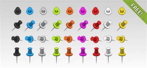 36 Free Push Pins Psd File Free Download