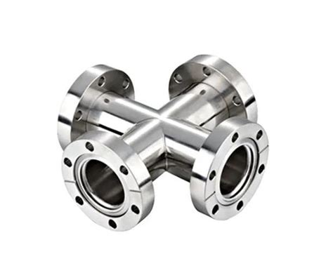 Kf Iso Cf Vacuum Stainless Steel Ss304 Ss316 Equal Cross Vacuum Stainless Steel Pipe Fitting