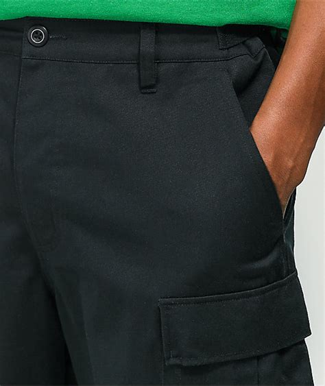 Empyre Loose Fit Black Cargo Skate Pants