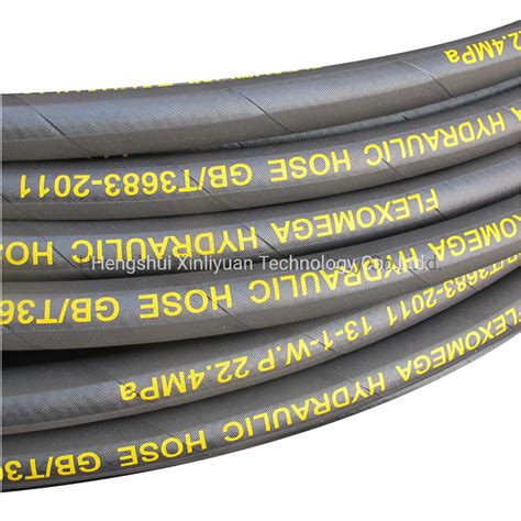 1 2 Inch R1at High Pressure Steel Wire Braided Hydraulic Rubber Hose