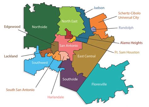 San Antonio Texas School District Map - Middle East Political Map