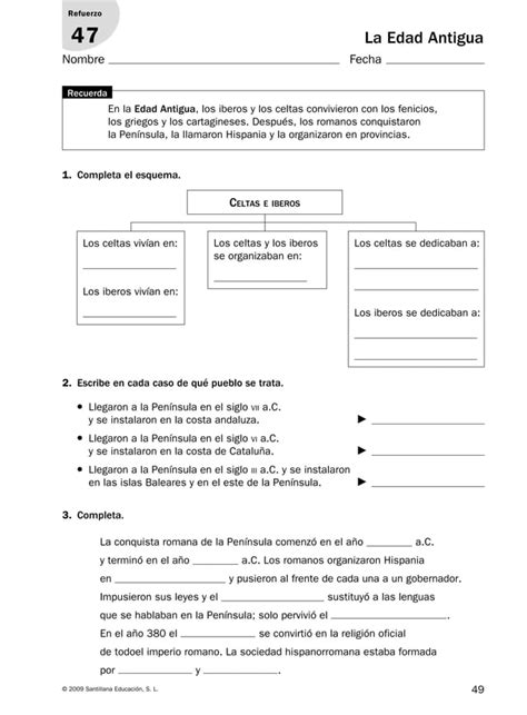 Actividades De Refuerzo Conocimiento Del Medio Pdf