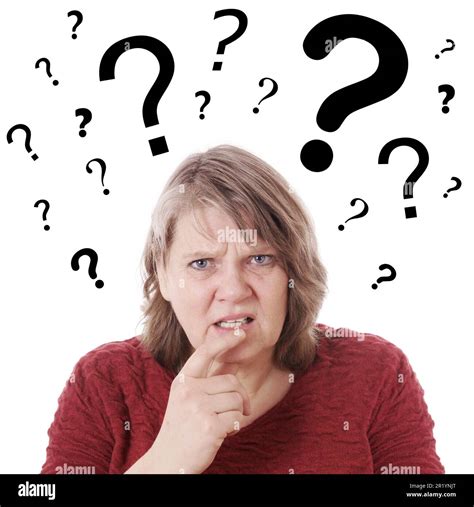 Woman Question Marks Head Hi Res Stock Photography And Images Alamy