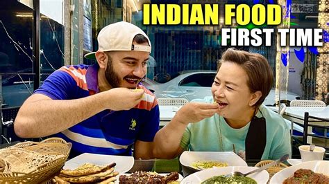 My Foreigner Girlfriend Mother Trying Indian Food First Time 😋