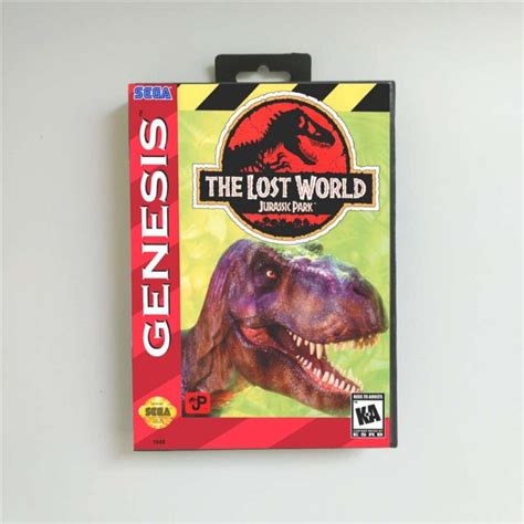 The Lost World Jurassic Park Sega Genesis Mega Drive Md Game Card Us