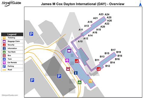 Dayton Airport Terminal Map