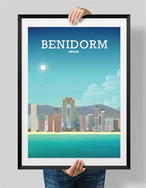 Benidorm Poster, Benidorm Print, Benidorm Art – Hill View Prints