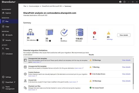 Sharepoint Inventory Tool Sharegate