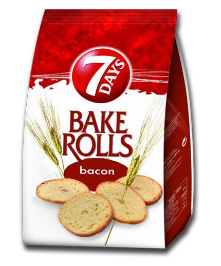 7days Bake Rolls Bacon Orzeszki Chipsy Chrupki Krakersy Niorpl 7days Bake