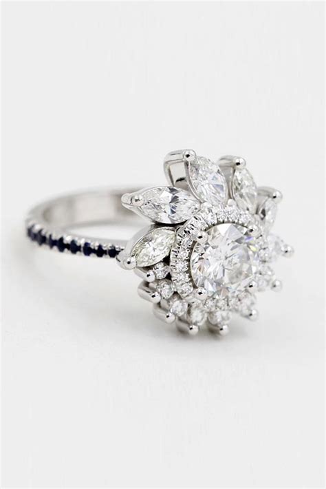 27 White Gold Engagement Rings To Conquer Your Love | Oh So Perfect ...