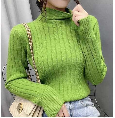 Green Solid Casual Cotton Sweaters Noracora Artofit