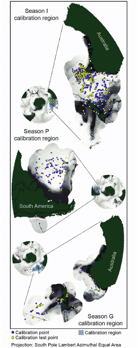 Model Calibration Regions For Seasons I December March P