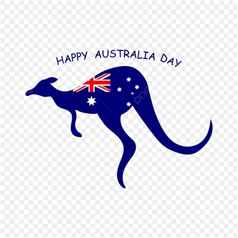 Kangaroo Australia Day Vector Hd Images Australia Day Kangaroo Happy