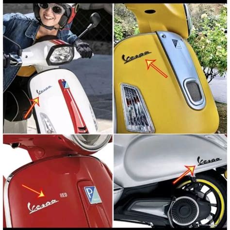 Emblem D Tulisan Vespa Buat Vespa Modern Uwinfly T Dan Goodrich V