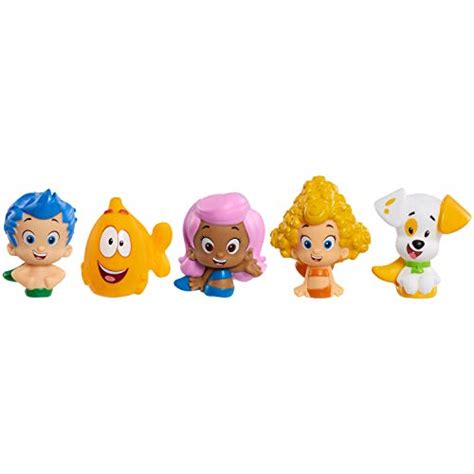 Bubble Guppies 5 Piece Bath Toy Play Set Includes Gil Molly Deema