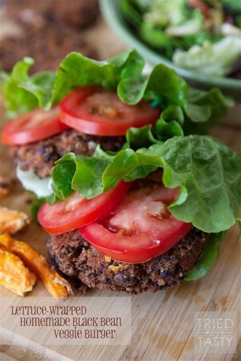 Homemade Black Bean Veggie Burger | Recipe | Veggie burger, Vegetarian