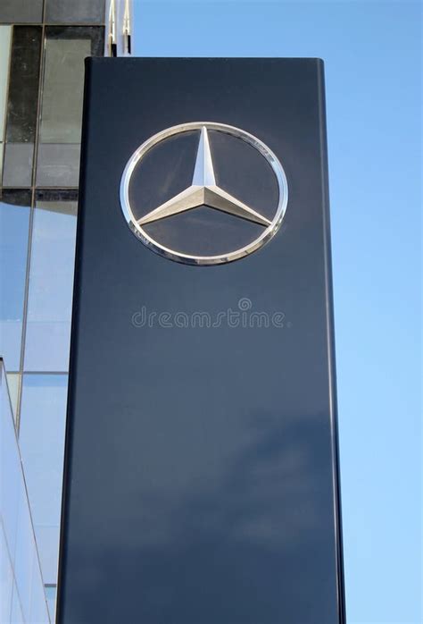 Mercedes Benz Sign Pylon Herzliya Israel Stock Photos Free And Royalty