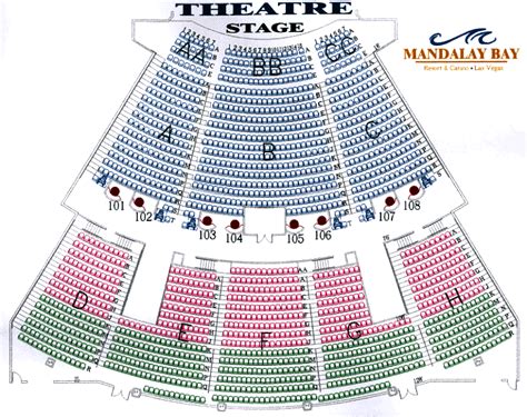 Mandalay Bay Theater Seating Chart Michael Jackson | Elcho Table