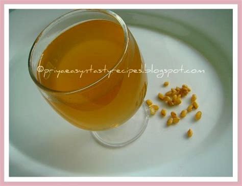 Priya's Versatile Recipes: Fenugreek Tea