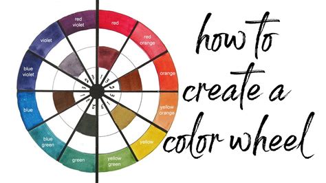 How To Paint A Color Wheel Using Watercolors YouTube