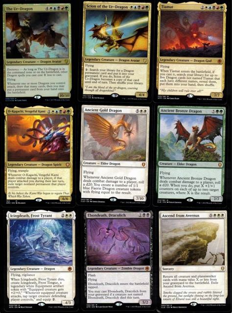 Ultimate Dragon 100 Card Commander Deck Magic The Etsy