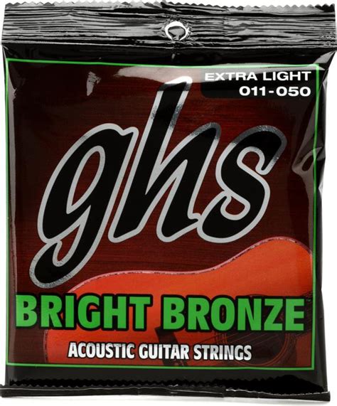 Ghs Bb20x Bright Bronze 80 20 Bronze Acoustic Guitar Strings 011 050 Extra Light Sweetwater