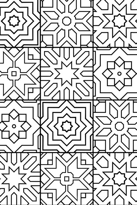 Coloring Pages Islamic Patterns Pinterest