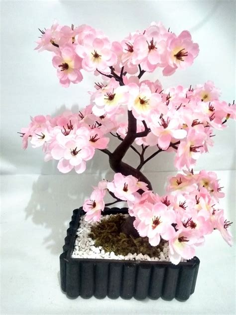 Bonsai Artificial Artesanal Cerejeira Sakura Decoracao Mercado Livre