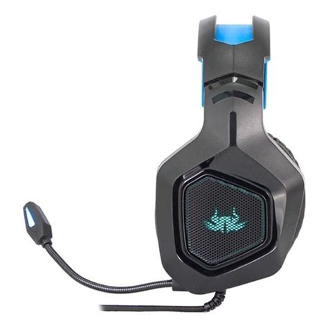 Fone Ouvido Gamer Knup Kp 488 Preto E Azul Extra