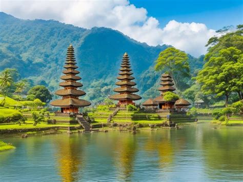 Premium Ai Image Pura Ulun Danu Bratan Hindu Temple Major Shaivite