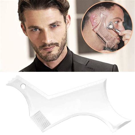 Buy Lucbuy Beard Shaper Template Shaping Tool Transparent Styling Comb