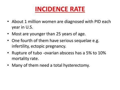 Pelvic Inflammatory Disease PID PPT